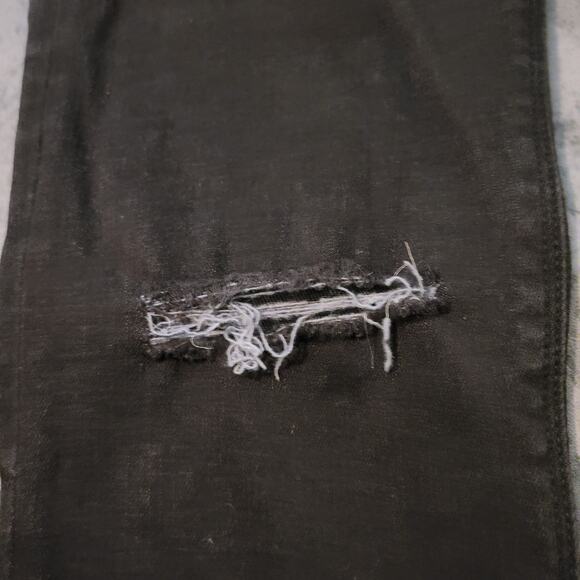 Spanx Distressed Vintage Black Skinny Jeans -Size: XS - Picture 7 of 15